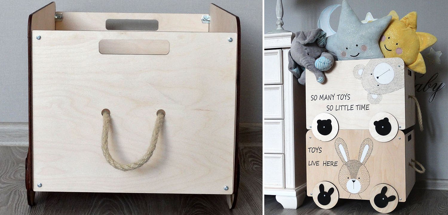 Ящик Wooden Box Bear Ящик Wooden Box Bear - Loft-Concept в Челябинске
