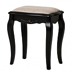 Табурет из массива березы с льяной обивкой в стиле прованс Vintage варинант исполнения - 2 | Loft Concept в Челябинске