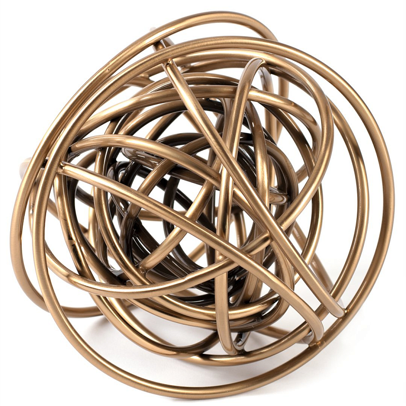 Аксессуар Knot Sculpture Серебряный Золотой Аксессуар Knot Sculpture Серебряный Золотой в Челябинске | Loft Concept