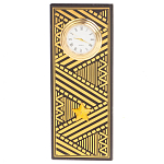 Часы подарочные настольные в виде погона Генерала из натурального камня Змеевик Gold Military Clock варинант исполнения - 4 | Loft Concept в Челябинске