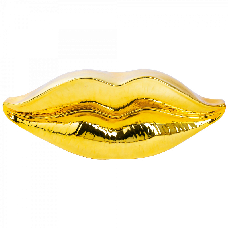 Настенный декор LIPS wall accessory GOLD Глянцевое золото Настенный декор LIPS wall accessory GOLD Глянцевое золото в Челябинске | Loft Concept