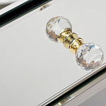 Тумбочка зеркальная с ящиком Mirror Chrome Cabinet варинант исполнения - 4 | Loft Concept в Челябинске