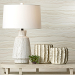 Настольная лампа с корпусом в форме вазы и белым абажуром Lots of Strokes варинант исполнения - 4 | Loft Concept в Челябинске