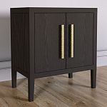 Тумбочка Primo с дверцами шпон темный орех варинант исполнения - 3 | Loft Concept в Челябинске