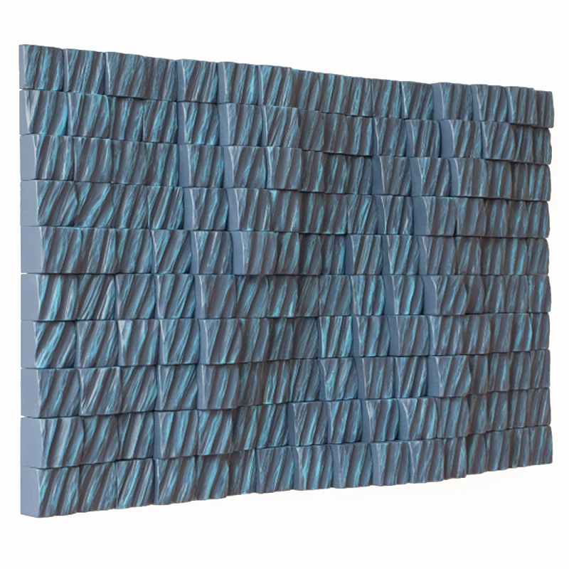 Рельефная скульптура Relief Sculpture Radial Shapes Голубой в Челябинске | Loft Concept 