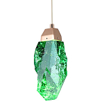 Подвесной светильник Soar Hanging Lamp Brass Green Зелёный варинант исполнения - 1 | Loft Concept в Челябинске
