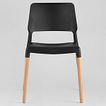 Пластиковый стул на ножках из массива бука Ferret Black 4 шт варинант исполнения - 2 | Loft Concept в Челябинске