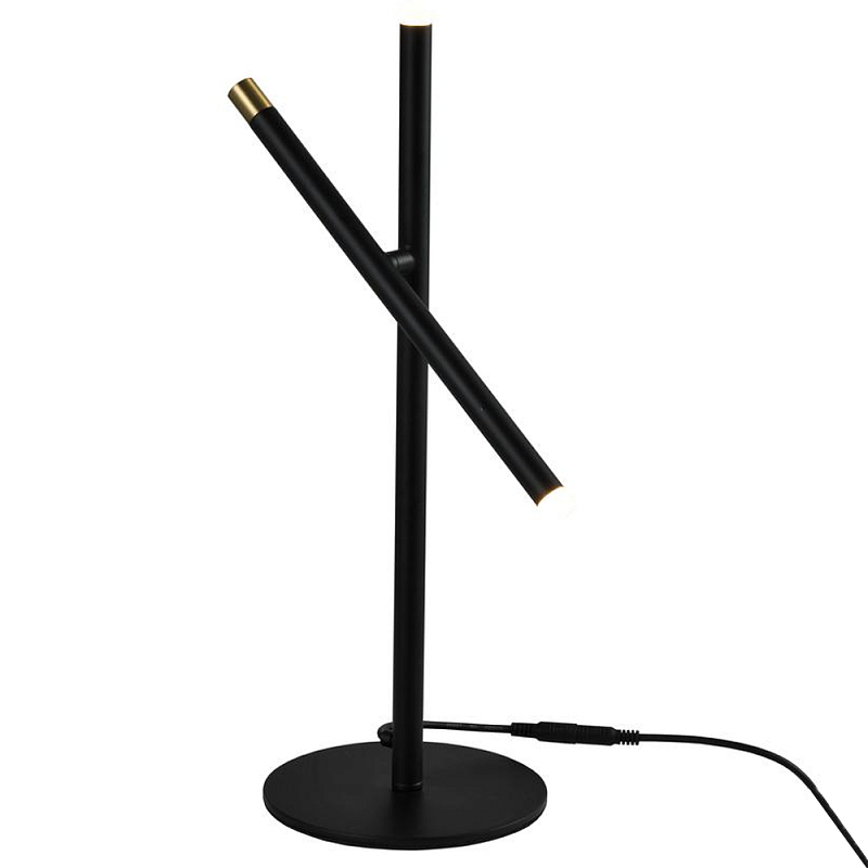 Настольная лампа светодиодная черная Black Light Ray Белый Черный Настольная лампа светодиодная черная Black Light Ray Белый Черный в Челябинске | Loft Concept
