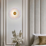 Бра светодиодный с мраморным рассеивателем латунь варинант исполнения - 3 | Loft Concept в Челябинске