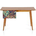 Письменный стол с принтом на ящиках Elise Desk варинант исполнения - 6 | Loft Concept в Челябинске