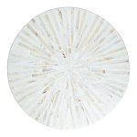 Столик с инкрустацией с перламутровым узором Dominic White варинант исполнения - 2 | Loft Concept в Челябинске