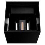 Уличный настенный светильник светодиодный формы куб черного цвета из металла Urban Minimalist варинант исполнения - 4 | Loft Concept в Челябинске