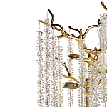 Лампа настольная со стеклянными подвесами цвет золото FAIRYTREE Light варинант исполнения - 2 | Loft Concept в Челябинске