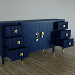 Большой Комод-буфет Elsa Dreams Blue с ящиками варинант исполнения - 1 | Loft Concept в Челябинске