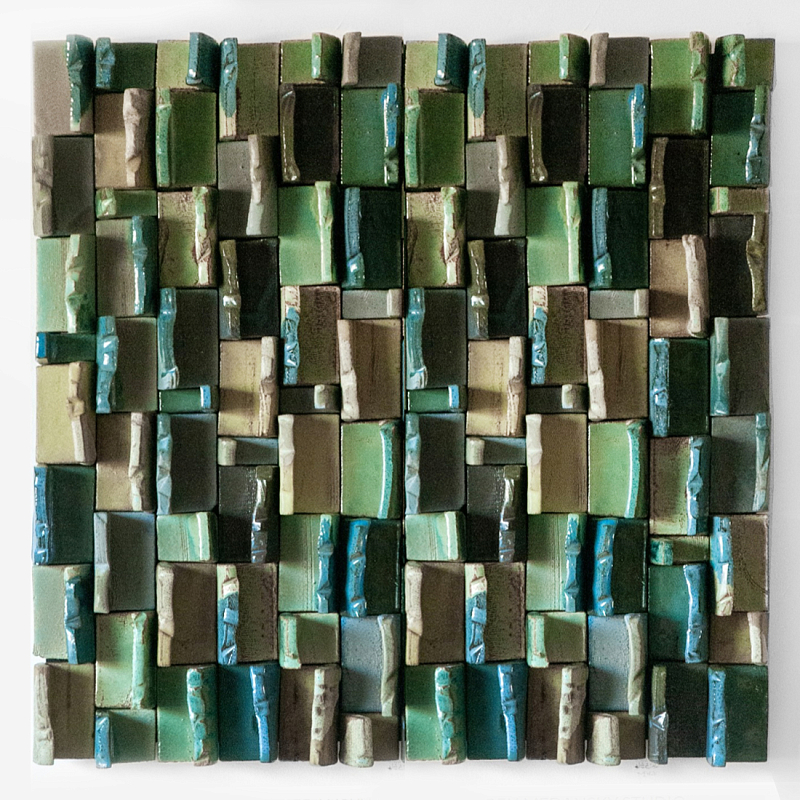 Абстрактное Объемное Панно Travers Green Зеленый в Челябинске | Loft Concept 