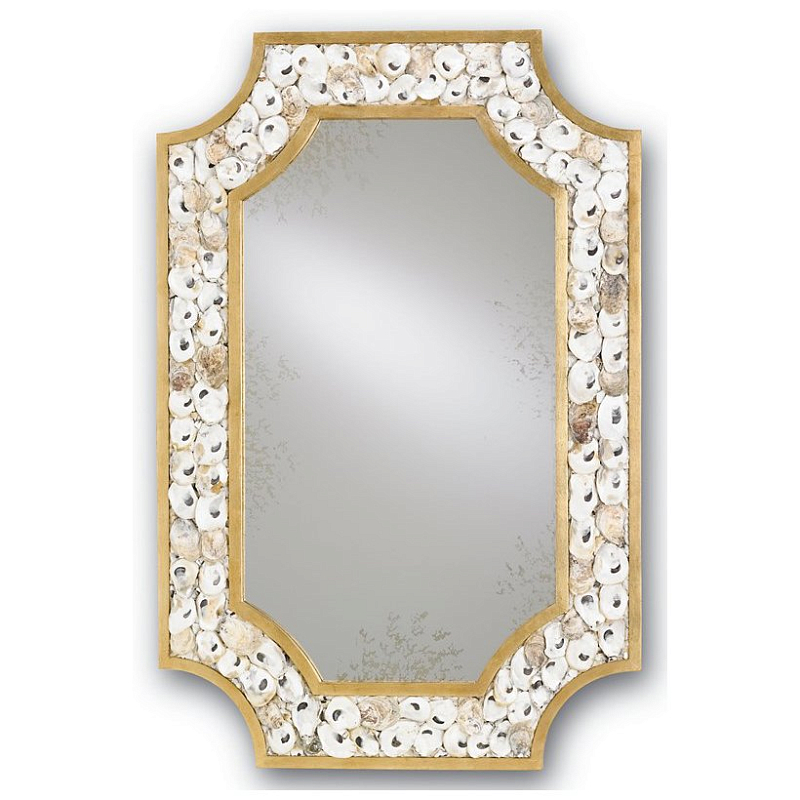 Зеркало Margate Mirror Бежево-серый Золотой Зеркало Margate Mirror Бежево-серый Золотой в Челябинске | Loft Concept