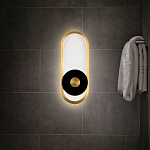 Бра с овальной рамой цвета латунь Midnight Orbit варинант исполнения - 5 | Loft Concept в Челябинске