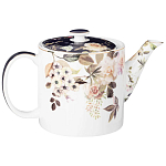 Чайный сервиз из фарфора с цветочным принтом на 6 персон 14 предметов Garden Whisper Porcelain Set  варинант исполнения - 1 | Loft Concept в Челябинске