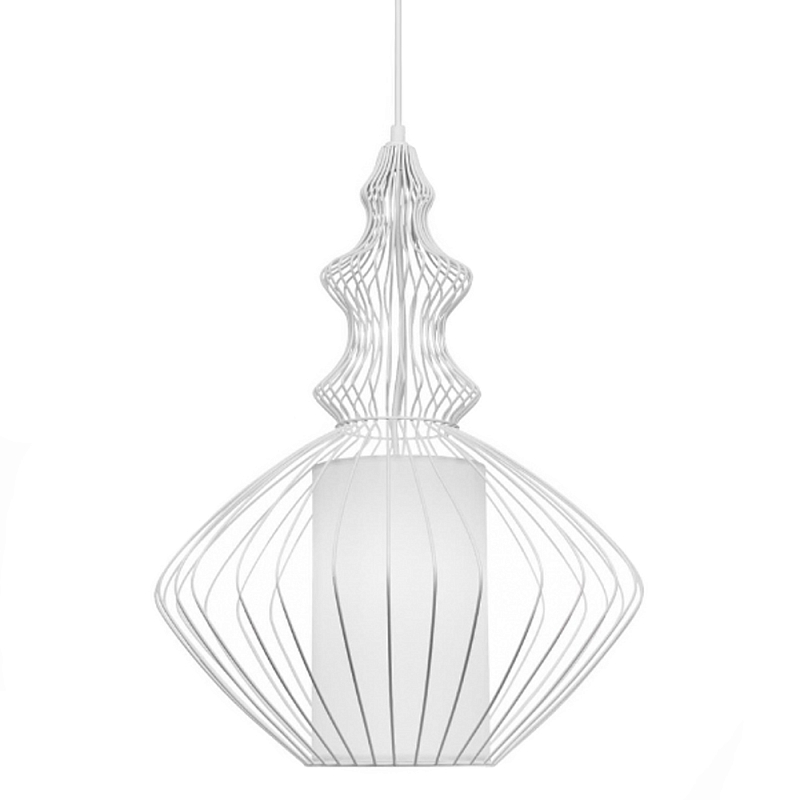 Подвесной светильник Wire Dream Pendant 2 Белый Белый Подвесной светильник Wire Dream Pendant 2 Белый Белый в Челябинске | Loft Concept