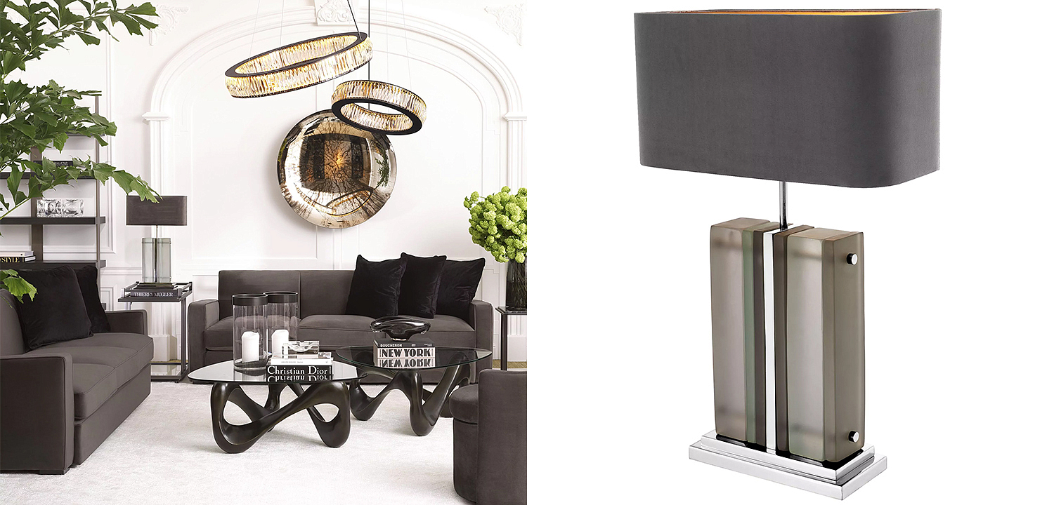 Настольная лампа Eichholtz Table Lamp Solana Nickel Настольная лампа Eichholtz Table Lamp Solana Nickel - Loft-Concept в Челябинске