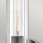 Бра для ванных комнат с прозрачным цилиндрическим плафоном на круглом основании Hinkley варинант исполнения - 10 | Loft Concept в Челябинске