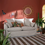 Зеркало из ротанга в форме цветка WICKER MIRROR 90 варинант исполнения - 3 | Loft Concept в Челябинске