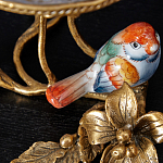 Чаша на ножке из стекла с бронзовыми элементами Bronze Branch варинант исполнения - 2 | Loft Concept в Челябинске