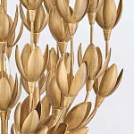 Люстра золотого цвета из множества металлических лепестков в форме тюльпанов Hinkley варинант исполнения - 7 | Loft Concept в Челябинске