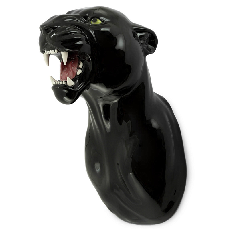 Аксессуар на стену Пантера Abhika LEOPARD HEAD HANGING Черный Аксессуар на стену Пантера Abhika LEOPARD HEAD HANGING Черный в Челябинске | Loft Concept