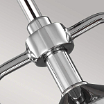 Подвесной светильник цвета хром с рифленым стеклянным цилиндрическим плафоном в современном стиле Feiss варинант исполнения - 4 | Loft Concept в Челябинске