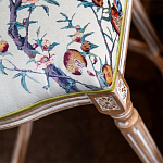 Барный стул из массива бука с изображением птиц и цветов  Beige Green Chinoiserie Garden Chair варинант исполнения - 6 | Loft Concept в Челябинске