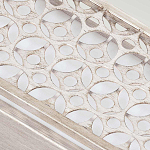 Бра прямоугольное в серебрянном цвете с ажурной решеткой Feiss варинант исполнения - 4 | Loft Concept в Челябинске