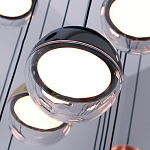 Люстра каскадная с черным круглым основанием 27 подвесов Celestial Waltz варинант исполнения - 4 | Loft Concept в Челябинске