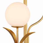 Торшер с золотым каркасом в виде стебля с листьями Inspired by Nature варинант исполнения - 2 | Loft Concept в Челябинске