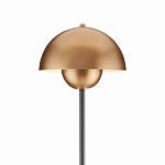 Торшер с куполообразным абажуром на чёрном мраморном основании Riverside Floor Lamp варинант исполнения - 1 | Loft Concept в Челябинске