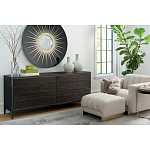 Настенное круглое зеркало Romilly Round Mirror Black варинант исполнения - 2 | Loft Concept в Челябинске