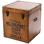 Сундук кожаный в винтажном стиле Brown Leather Chest варинант исполнения - 1 | Loft Concept в Челябинске