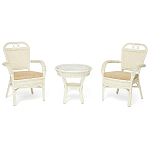 Комплект террасный из ротанга Eloise белый варинант исполнения - 1 | Loft Concept в Челябинске