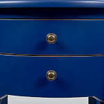 Синяя тумба на фигурных ножках Shelby варинант исполнения - 3 | Loft Concept в Челябинске