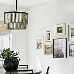 Люстра круглая с подвесками из натурального перламутра Nacre варинант исполнения - 3 | Loft Concept в Челябинске