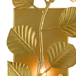 Бра золотого цвета с декором в виде ветки эвкалипта Eucalyptus Branches варинант исполнения - 1 | Loft Concept в Челябинске