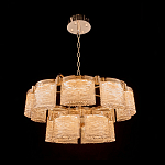 Люстра двухъярусная с текстурными овальными абажурами Splendor Palace Style варинант исполнения - 1 | Loft Concept в Челябинске