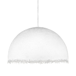 Подвесной светильник в форме купола белого цвета с ажурной бахромой Tactile Line варинант исполнения - 1 | Loft Concept в Челябинске