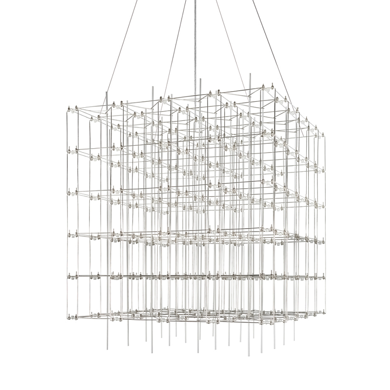 Подвесной светильник Fascinating Matrix Хром в Челябинске | Loft Concept 
