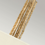 Люстра подвесная с широким белым текстильным абажуром и вертикальными декоративными элементами Hinkley варинант исполнения - 5 | Loft Concept в Челябинске