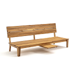 Садовый диван-трансофрмер Kate серый варинант исполнения - 2 | Loft Concept в Челябинске