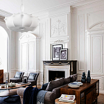 Подвесной светильник с белым фигурным абажуром и мягкими волнистыми краями Cloud Motion  варинант исполнения - 20 | Loft Concept в Челябинске