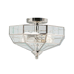 Потолочный светильник шестигранной формы с прозрачными стеклянным плафоном Elstead Lighting варинант исполнения - 5 | Loft Concept в Челябинске