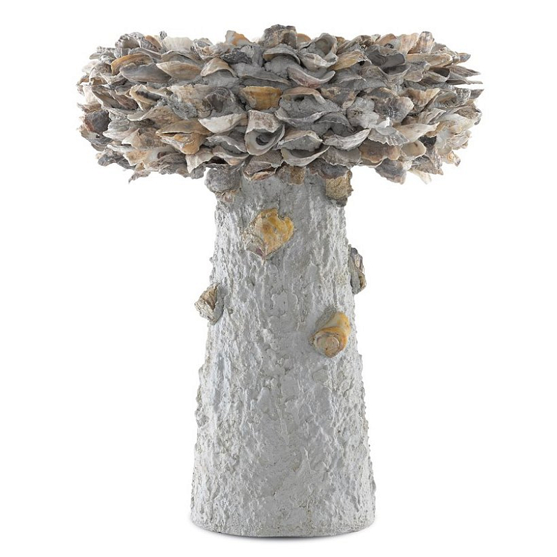 Приставной стол Oyster Shell Medium Bird Bath Серый в Челябинске | Loft Concept 