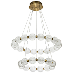 Светодиодная двухъярусная кольцевая люстра Crystal Globule Chandelier варинант исполнения - 2 | Loft Concept в Челябинске